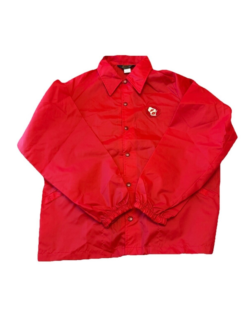 Vintage Farm Bureau Swingster Lightweight Windbreaker Jacket Men L Red